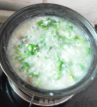 Cured Lean Pork and Watercress Congee recipe