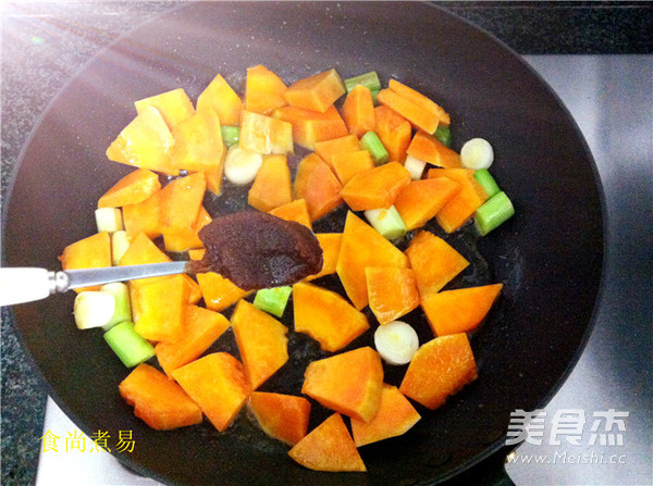 Roasted Pumpkin with Shacha Sauce recipe