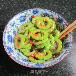 Raw Bitter Gourd Rings recipe