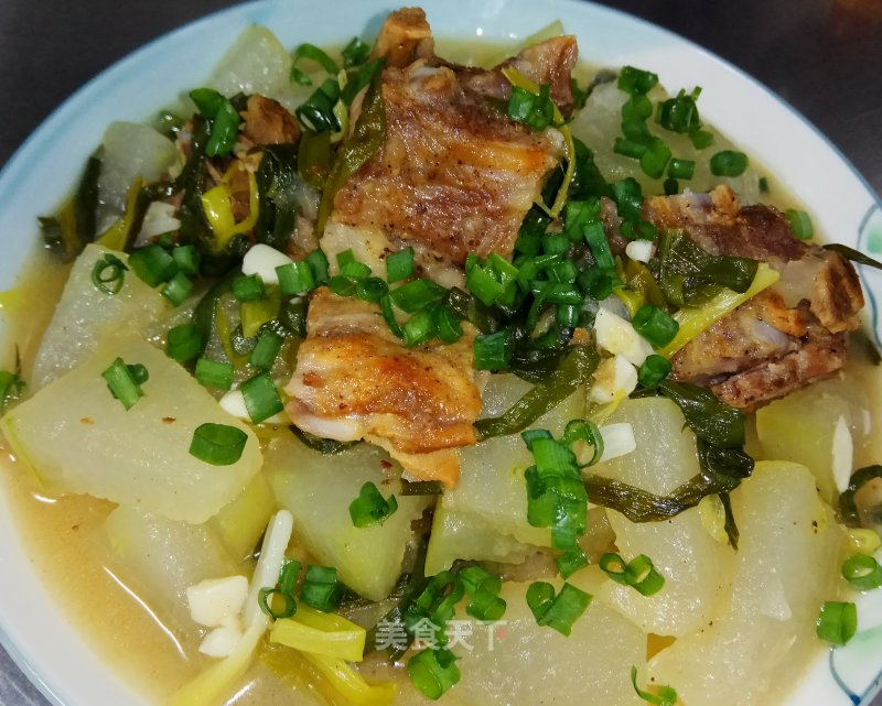 Braised Winter Melon with Roasted Bones recipe