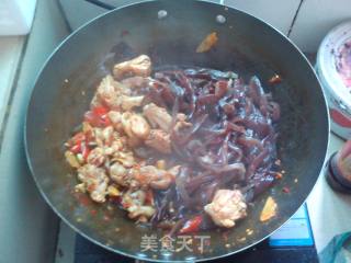 Fried Fungus with Chicken recipe