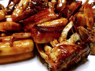 Fried Rice Cake with Hairy Crab recipe
