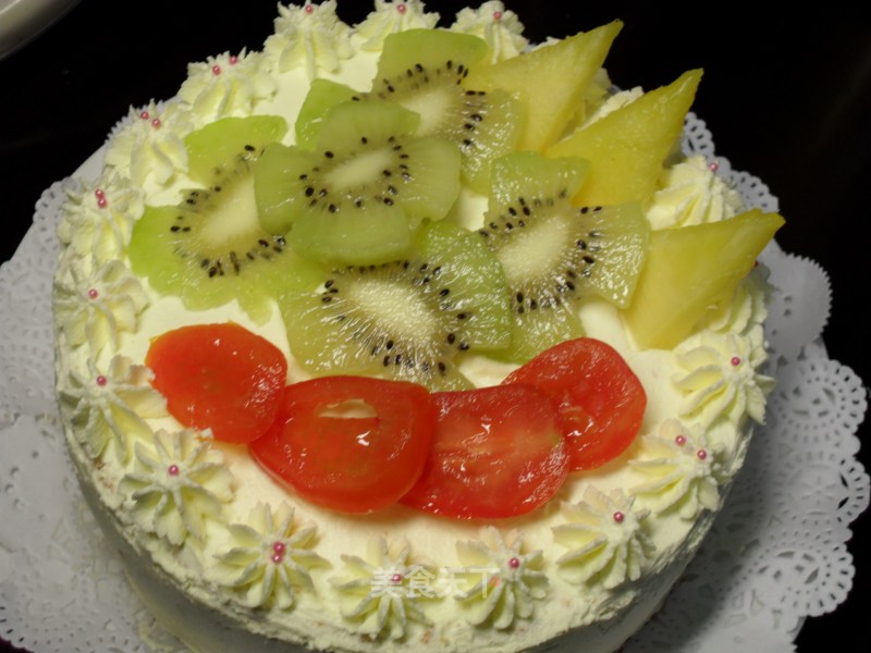 Fresh Milk Fruit Cake