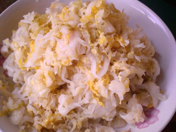 Fried Shredded Pork with Sauerkraut recipe