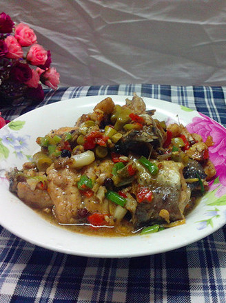 Fried Fish Cubes with Pickled Peppers recipe