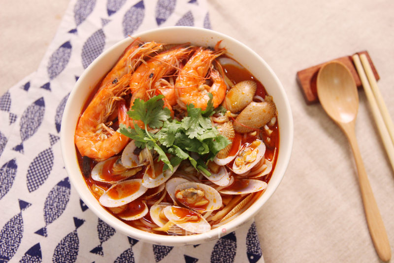 Luxurious Seafood Haohuan Snail Snail Noodles recipe