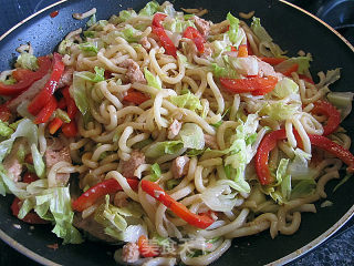 Delicious Three-wire Fried Udon recipe