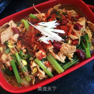 Poached Bean Skin Pork Slices recipe