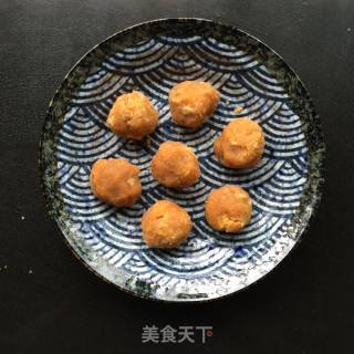 #春食野菜香# Meat Floss Egg Yolk Green Group recipe