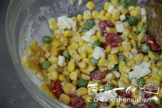 Fried Pot Edition Cheese Baked Colorful Corn recipe