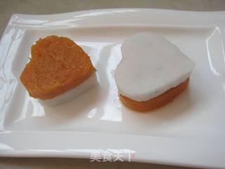 [winter Healthy Vegetables] Heart-to-heart—pumpkin and Yam Puree in Honey Sauce recipe
