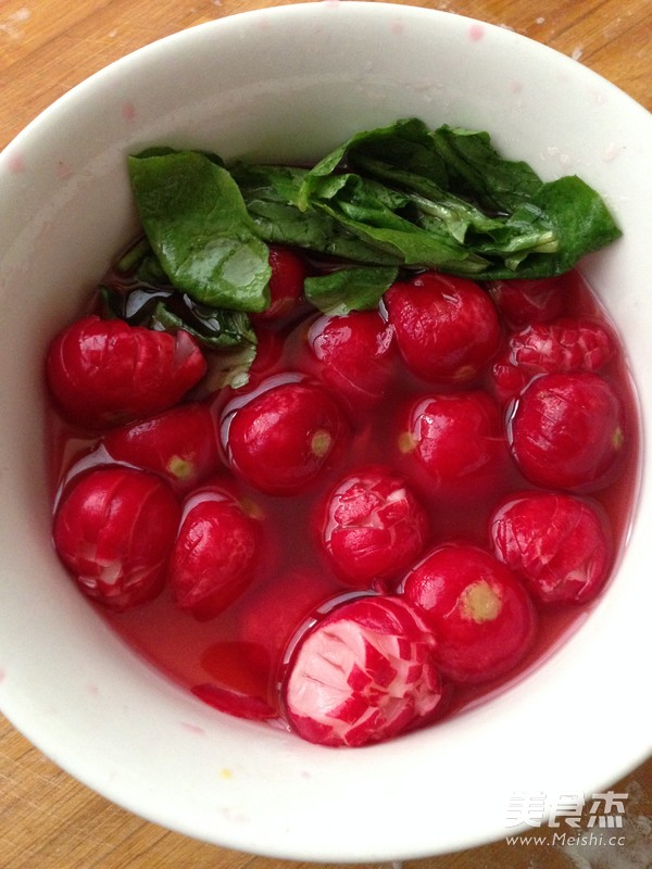 Sweet and Sour Cherry Radish recipe