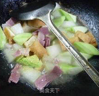 Double Melon with Oily Tofu and Bacon recipe