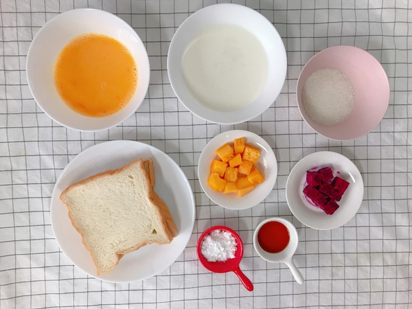 Creative Bread Fruit Pudding Cup recipe