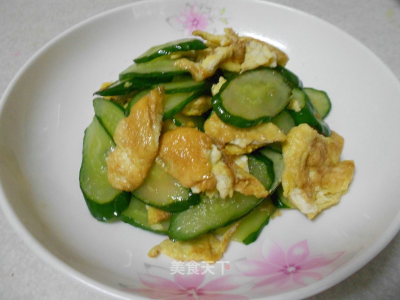 Fried Cucumber with Egg recipe