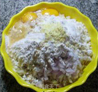 Potato Dough with Onion Minced Meat recipe
