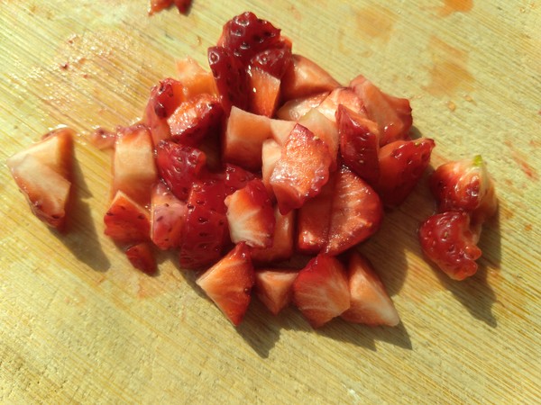 Milk Strawberry Sago recipe
