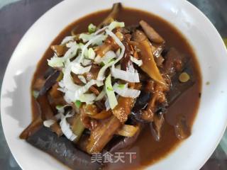 Braised Eggplant Peppers with Less Oil Sauce recipe