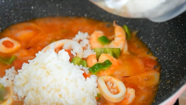 Spanish Style Seafood Fried Rice recipe