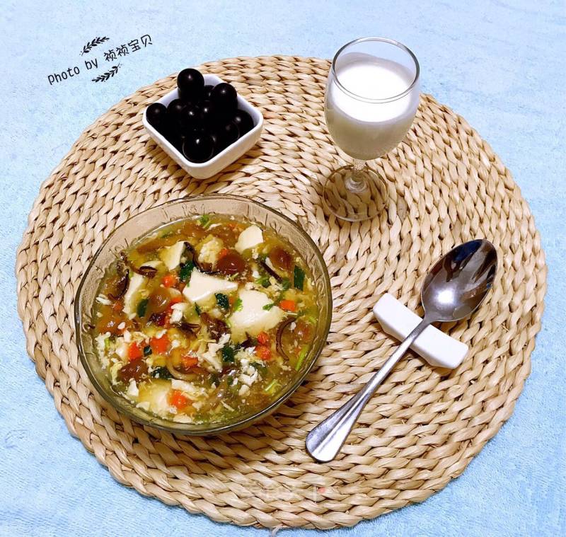 Seasonal Vegetable Tofu Brain recipe
