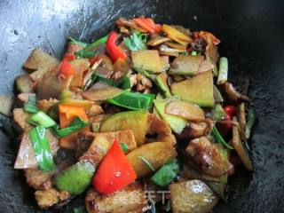 Braised Pork Belly with Dry Green Radish recipe