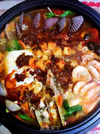 Korean and Japanese Vegetable Seafood Nutrition Pot recipe