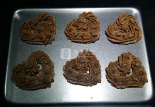 #aca Baking Star Competition# Chocolate Crisp Bean Sweetheart Cookies recipe