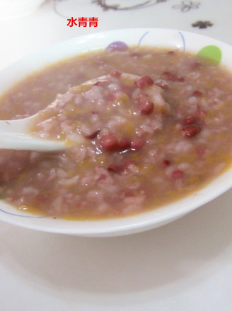 Pumpkin Congee with Red Beans recipe