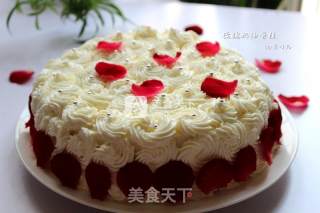 #aca烤明星大赛#rose Cream Cake recipe