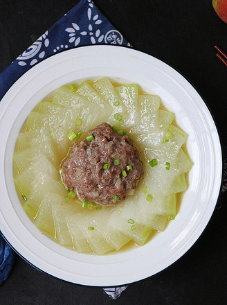 Steamed Beef Cake with Winter Melon recipe