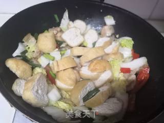 Stir-fried Chinese Cabbage with Tofu in Oil recipe