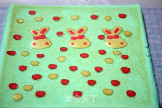 #四session Baking Contest and is Love to Eat Festival#little Rabbit Painted Cake Roll recipe