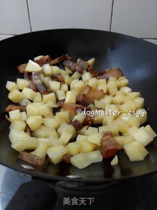 Bacon and Potato Braised Rice recipe