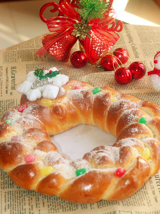 Christmas Wreath Bread recipe