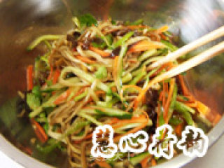 【cold Dishes】five Vegetables Mixed with Enoki Mushrooms recipe