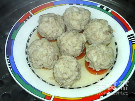 Steamed Yam Meatballs recipe