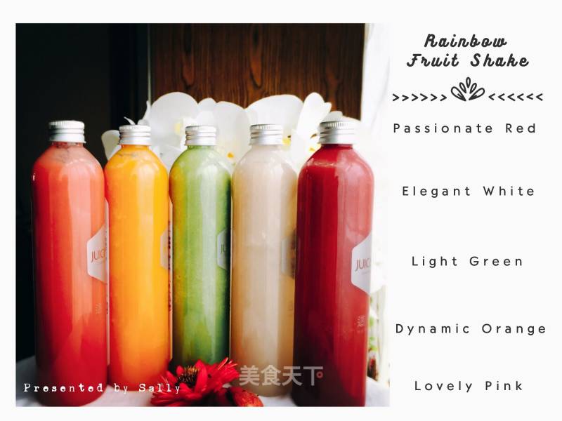 Rainbow Fruit Shake recipe