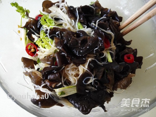 Cold Black Fungus Vermicelli recipe