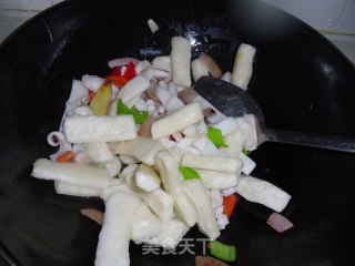 Squid Fried Rice Cake recipe