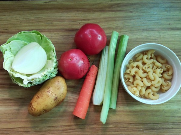 Vegetable Pasta Soup丨bawang Supermarket recipe