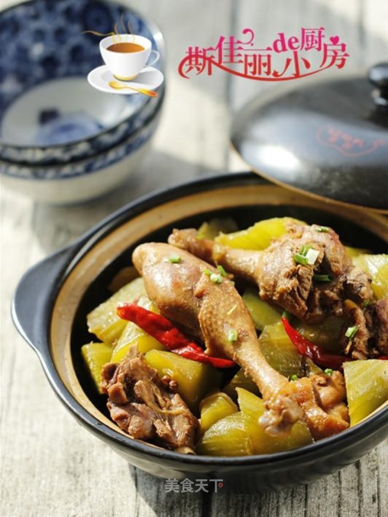 Roasted Duck Legs with Lettuce recipe