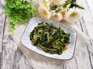 Spinach and Shrimp Skin Mixed with Vermicelli recipe