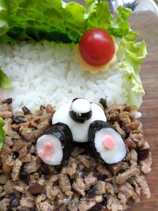 #aca烤明星大赛#little Rabbit Beef and Vegetable Bento recipe