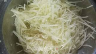 "summer Lazy Meal" Shredded Potato Salad recipe