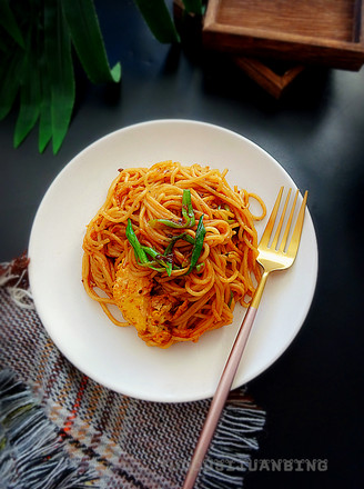 Fried Noodles with Sauce recipe