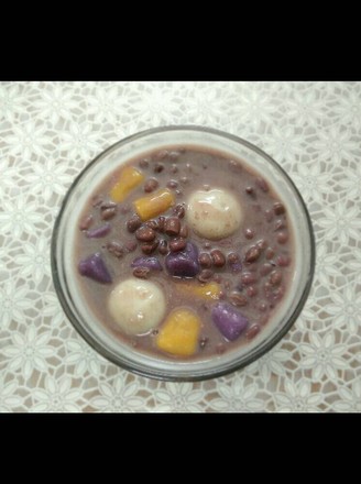 Coconut Milk and Red Bean Yam Balls recipe
