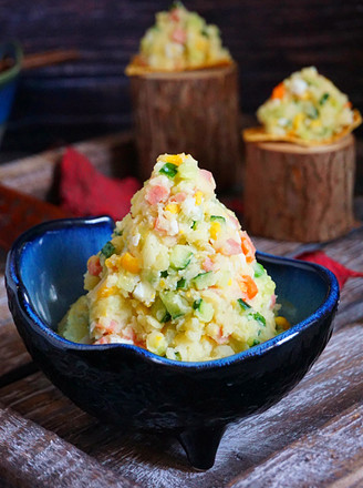 Learn The Simple and Delicious Japanese Mashed Potato Salad in 1 Minute recipe