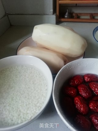 Glutinous Rice, Red Dates and Lotus Root recipe