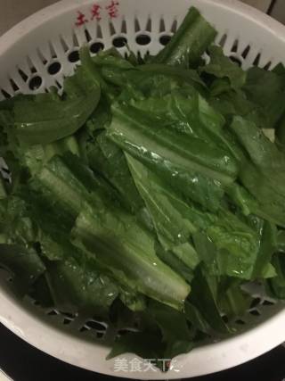 Stir-fried Lettuce with Garlic and Lard recipe