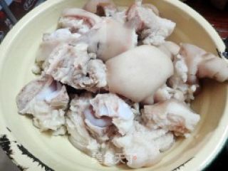 Stewed Pork Feet with Glutinous Rice Wine recipe